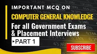 MCQ on General Computer Knowledge | Important for Government & Placement exams | Part-1 #computer
