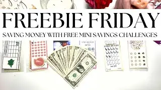 FREEBIE FRIDAY | SAVING MONEY WITH FREE MINI SAVINGS CHALLENGES | #savings #savingschallenges