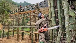 Full video: Building a Massive Bamboo House from Giant Bamboo in 7 Days