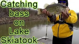 Lake Skiatook fishing Oklahoma - Catching pre spawn bass -918 fishing