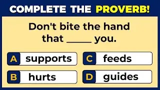 English Proverbs Quiz:  Can You Pass This Test?  #englishproverb 3