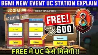 Uc station Explained | how to use uc  station | uc station bgmi | free uc bgmi
