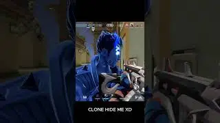 CLONE HIDE ME XD  #valorant #1v5ace #valorantclips #valorantclutchmoments #gaming