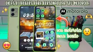 ✨️💚10 Dicas e truques que vai ajudar a personalizar ainda mais seu motorola