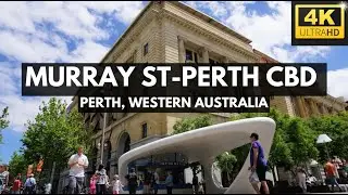 4K MURRAY STREET, PERTH CBD WALKING TOUR #walkingtour #perth #perthisok #perthlife #perthwa #walking
