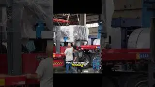 Customized Production Line Fully Loaded: The 5th (Final) Truck Ready to Depart #machine #factory