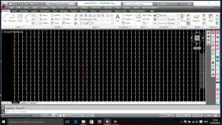 Malha de Pontos de 100x100 no Autocad_Comando ARRAY