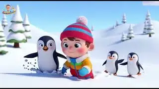 Penguin Slide Song for Kids | Fun Animal & Nursery Rhymes Sing-Along 🐧❄️🎶