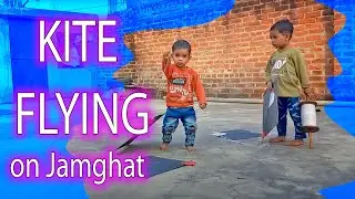 Rudransh & Aarav Kite Flying on Jamghat ll #RAKIDSBLOG