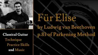 F&uuml;r Elise by Beethoven - p.83 of Christopher Parkening Classical Guitar Method Vol.1