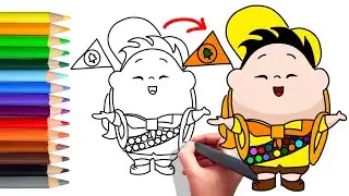 How To Draw Russell ? from Up step by step
