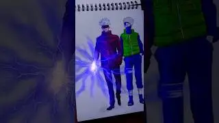 Drawing gojo & kakshi || Jujutsukaisen character drawing || #animedrawing #anime #art