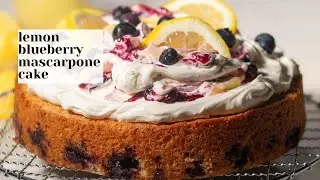 Lemon Blueberry Mascarpone Cake with Frosting Recipe
