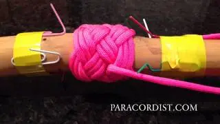 Paracordist How to Plan Turks Head Paracord Handle Wrap Project - Leads? Bights? Length of Cord?