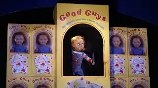 HHN 2018: Chucky Scare Zone with Chucky roasting the crowd...09/22/2018 #viral #comedy #reels #love