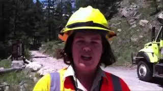 FIRE IN LEFTHAND CANYON
