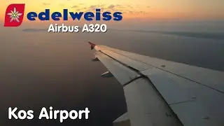 Evening Approach at Kos Airport | Edelweiss Air