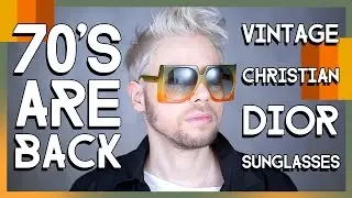 Super RARE Christian Dior 70's VINTAGE SUNGLASSES REVEAL