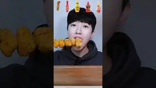 치킨 꼬치 여러소스 먹방🍗