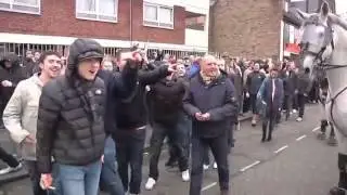 Football Hooligans Spurs v Arsenal 7 Feb 2015