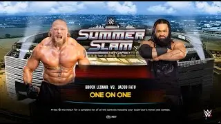 🔥THE END GAME – Jacob Fatu vs Brock Lesnar | SUMMERSLAM | (Big Fight Feel) 🔥