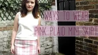 Ways to wear: pink plaid mini skirt | Holl JC