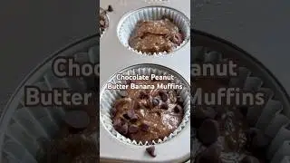 Chocolate Peanut Butter Banana Muffins