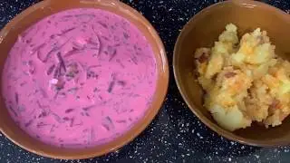 Traditional Eastern-European Cold Beetroot Soup With Potatoes (Quarantine Cooking)