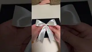 Perfect Satin Bow DIY 🎀✨ | Easy and Elegant Craft Idea! #shorts #diy #CraftIdeas #CreativeArt