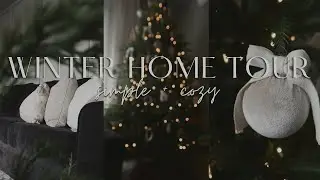 WINTER HOME TOUR | CHRISTMAS DECORATE WITH ME| OLLNY LIGHTS