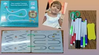 Pen control training exercise hand control,  Children's Exercise in writing.
