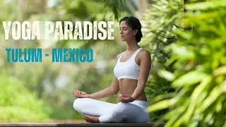 A Yoga Paradise by the Sea 🧘&zwj;♀️Tulum, Mexico 🌊 #yoga #mexico #wellnessjourney #yogalife #mindfulness