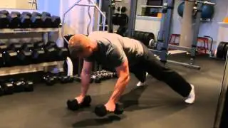 Plank Exercise: Dumbbell Row