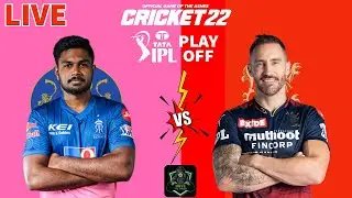 Live Match Qualifier 2 RR vs RCB IPL 2022 | Tata IPL 2022 | Dream 11 | Cricket 22 Live | RCB vs RR