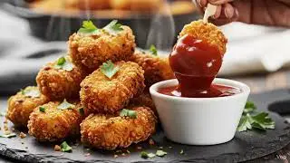 Vegan &ldquo;Chicken&rdquo; Nuggets 🍗 #PlantBasedProtein #SnackHack