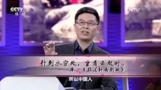 [中国诗词大会]郦波老师点评&ldquo;行到水穷处，坐看云起时&rdquo;
