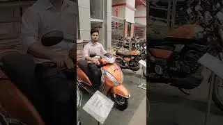 Tvs Jupiter 125 disc orange colour #automobile #tvs #motorcycle #tvssport #sports #bike #tranding