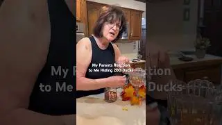REACTION VIDEO! My parents reaction of me hiding 200 ducks all over their house. 🤣 #prank
