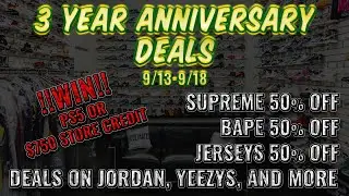 SoleMates 3 year anniversary deals!
