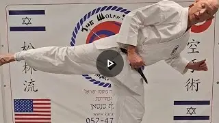 סרטון הדרכה - אושירו גרי בעיטה אחורית #karate #kihon #backkick