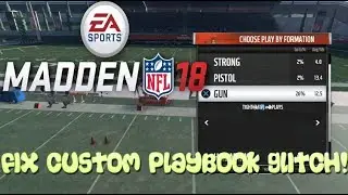 Madden 18 CUSTOM PLAYBOOK GLITCH PART 2!
