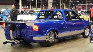 Cammed 572 Big Block V8 Powered Chevrolet S10 Drag Truck @ Muscle Car and Corvette Nationals Show 4K