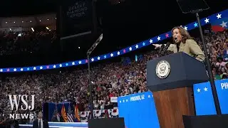 Kamala Harris Calls For Gaza Cease-Fire After Protesters Disrupt Speech | WSJ News