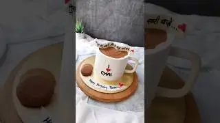 Let's create a chai cup themed cake for a chai lover together! ☕🍰😊 #cake #ytshorts #cakemaking