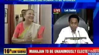 Sumitra Mahajan elected as new Lok Sabha Speaker