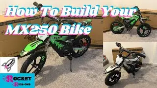 Rocket MX 250 12 inch and 14 inch Kids Electric Dirt Bike Build Up Video | Rocket Ride Ons 