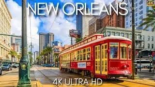 New Orleans, Louisiana in 4K ULTRA HD 60 Fps with Relaxing Music
