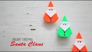 DIY Origami Santa Claus