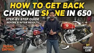 How To Get Back Chrome Shine Back in 650 | Easier Way To Clean Chrome Part ✅