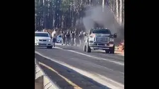 first time at 710 dragway in Rowland NC. Diesel truck was having problems. its fast fast